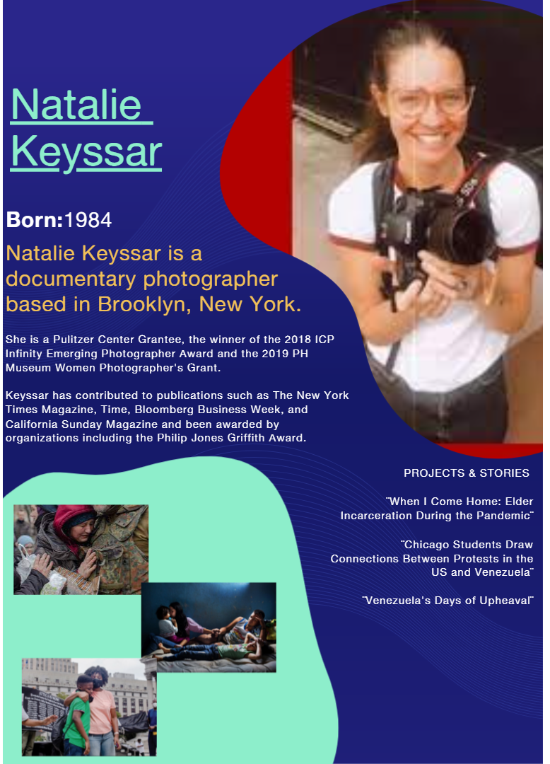 Natalie Keyssar is a documentary photographer based in Brooklyn, New York.