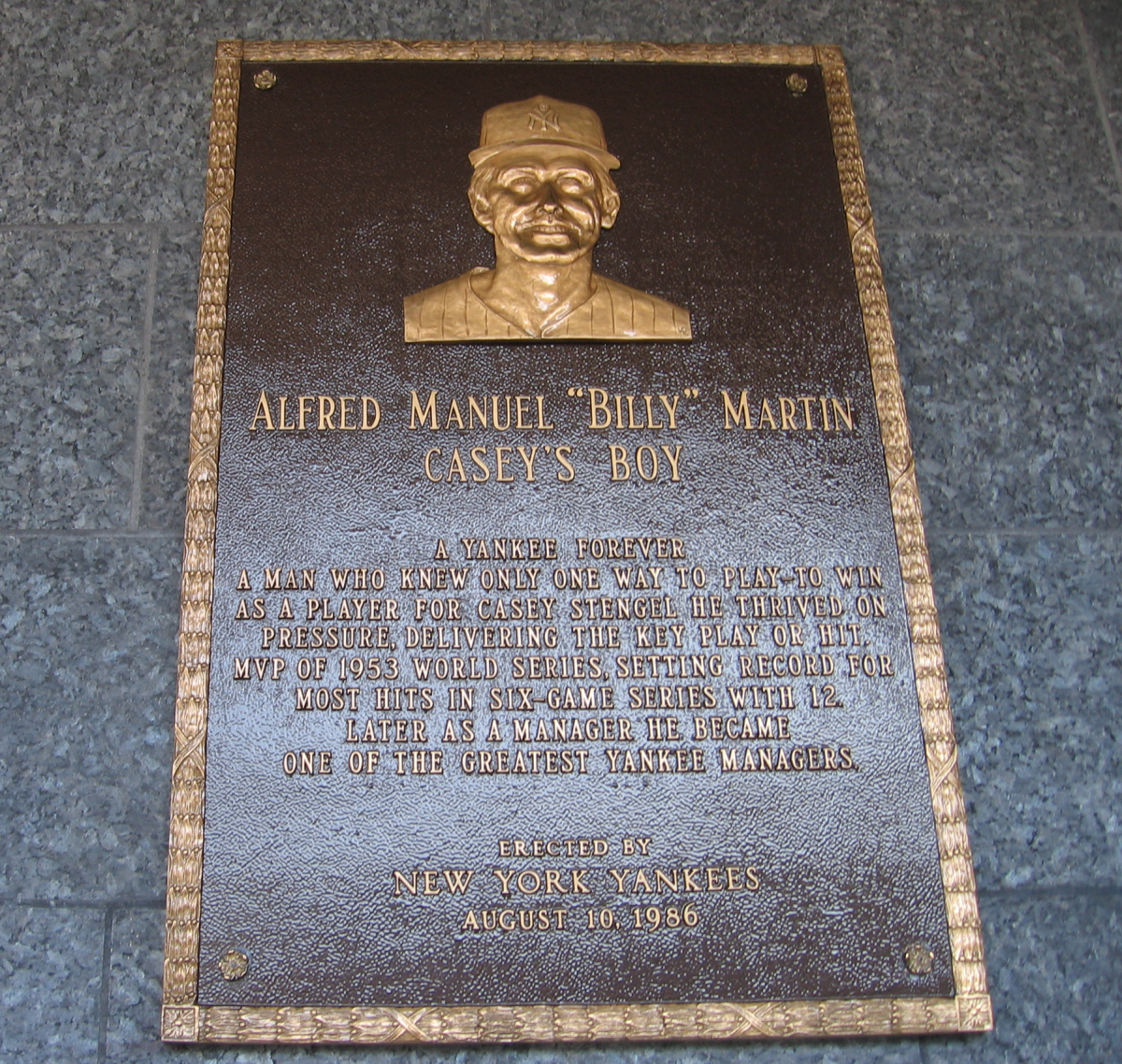 October 28th, 1976-Billy Martin wins AL Manager of the Year