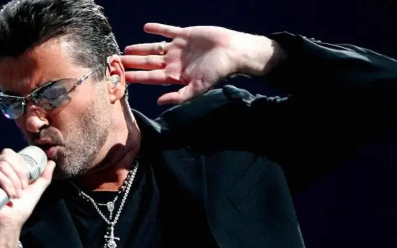 George Michael singing his heart out