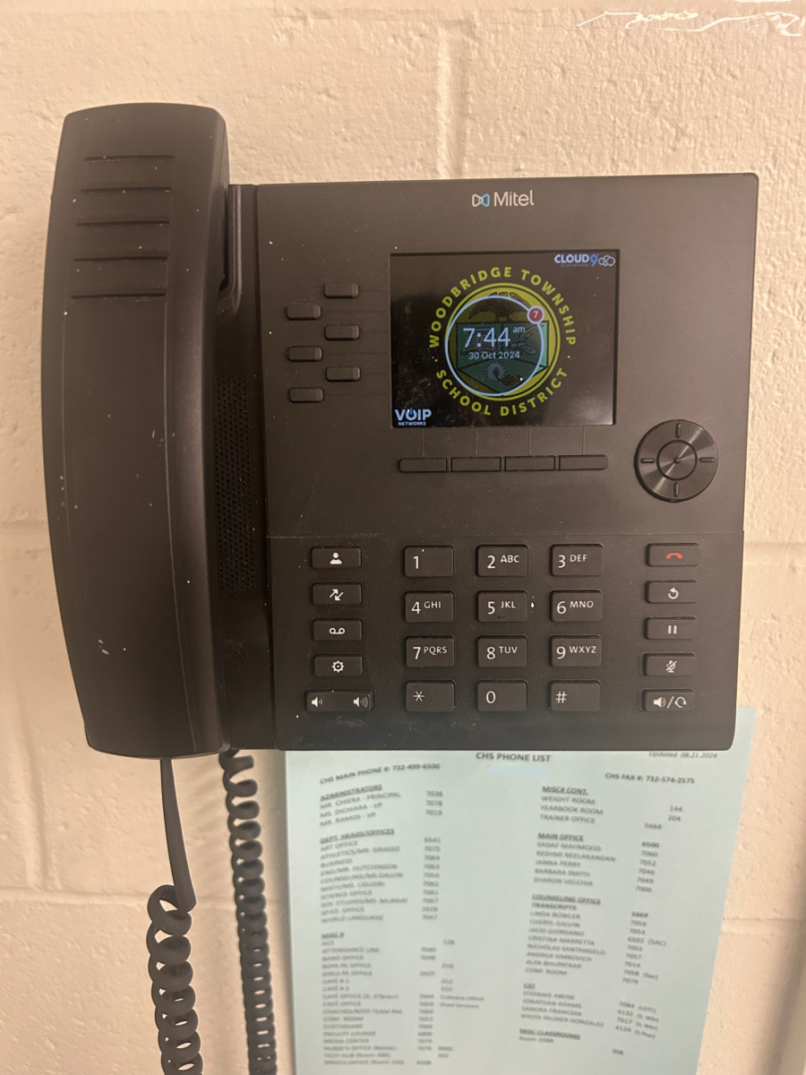 New state-of-the-art phones can dial emergency services straight from the classroom at Colonia High School.