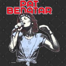 a poster of Pat Benatar from the 80s