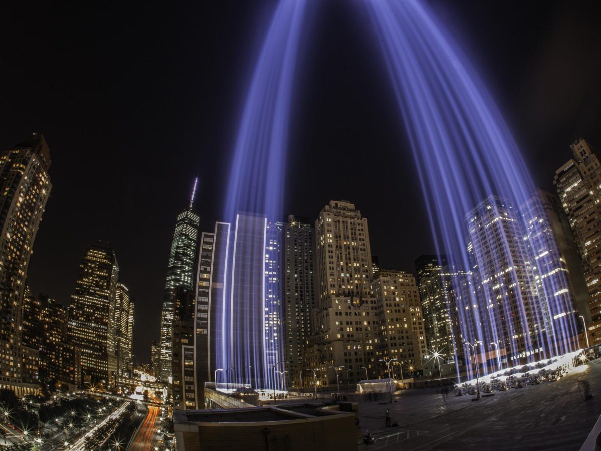 September 11th Tribute Light in 2014.