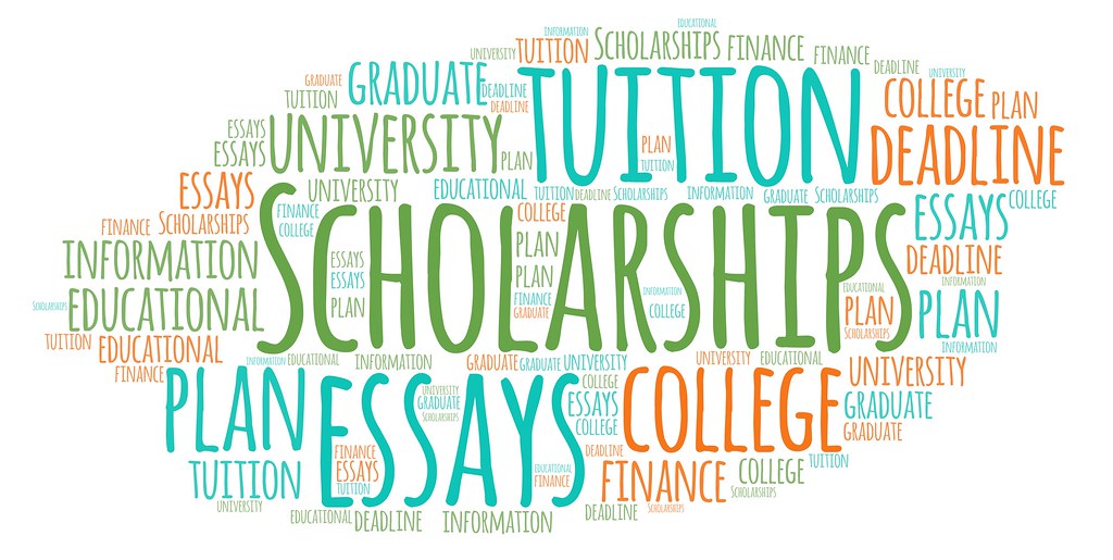  A word cloud featuring "Scholarships".