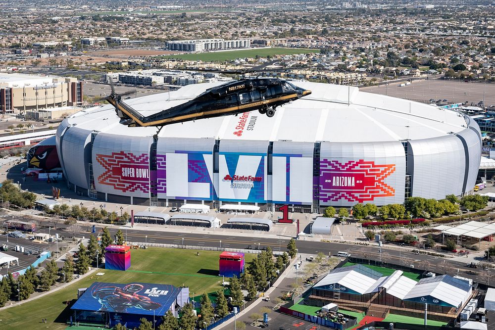 Super bowl 2025 occurred in New Orleans.This is the front of the stadium.