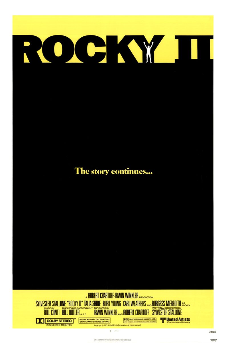 Written by Sylvester Stallone, Rocky II grossed over $200 million worldwide. at the box office. The movie actually mirrors Stallone's personal struggles with success.