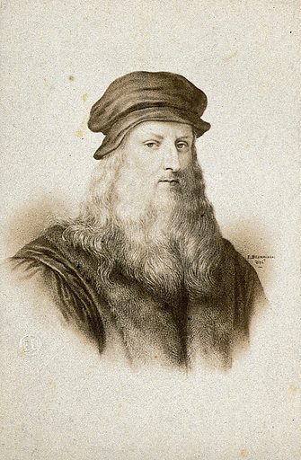 Leonardo da Vinci. Photograph by E. Desmaisons after a print. Work ID: etcedm9k.