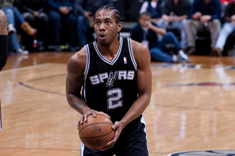 Leonard is 34. He has played for the Clippers, Raptors, and the Spurs. 