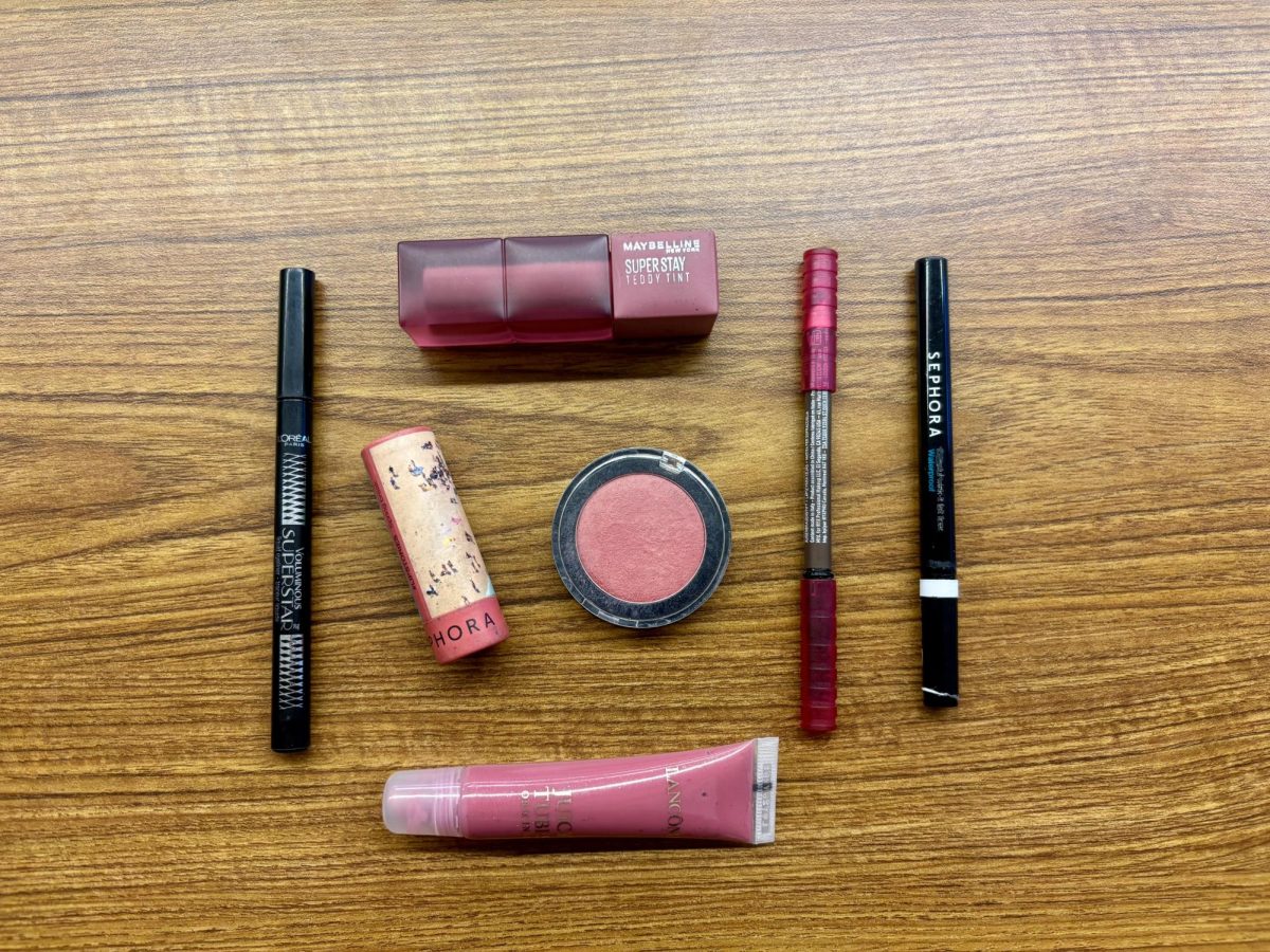 Products from top selling makeup brands lay organized. From NYX to Lancôme, the top selling makeup brands of 2025 are here.
