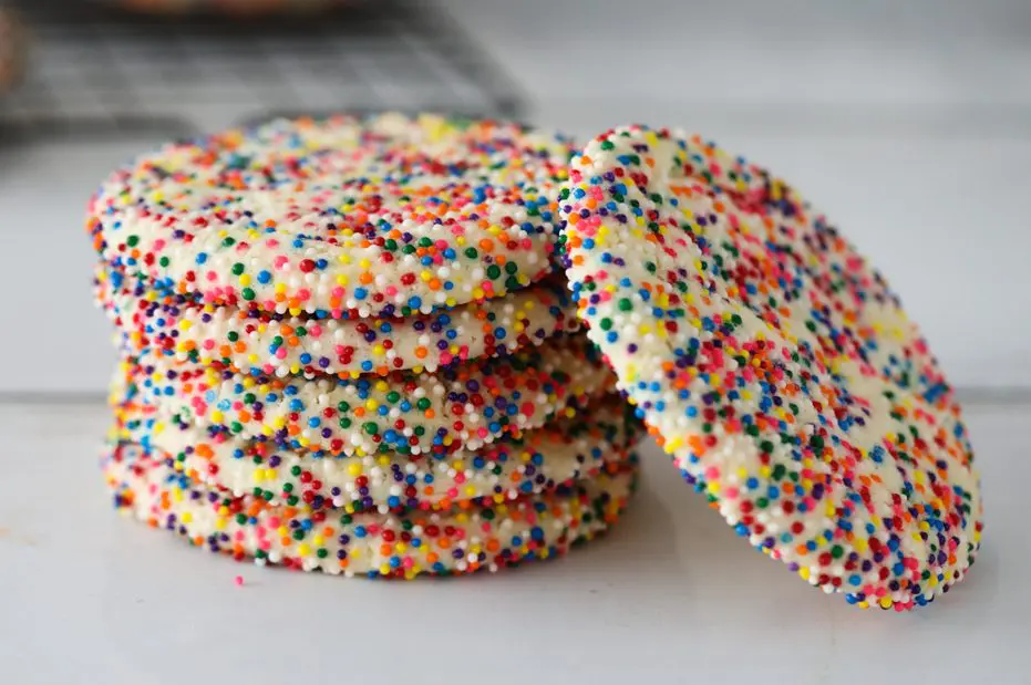 A mexican Sprinkled cookie a tradition and a yummy dessert.