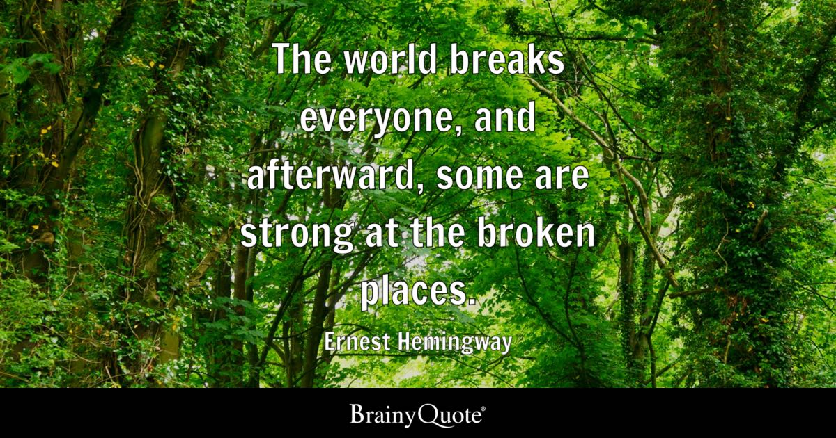 Quote by Ernest Hemingway