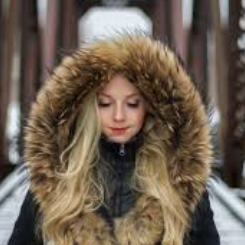 Bundled up and winter ready—cozy style on point.