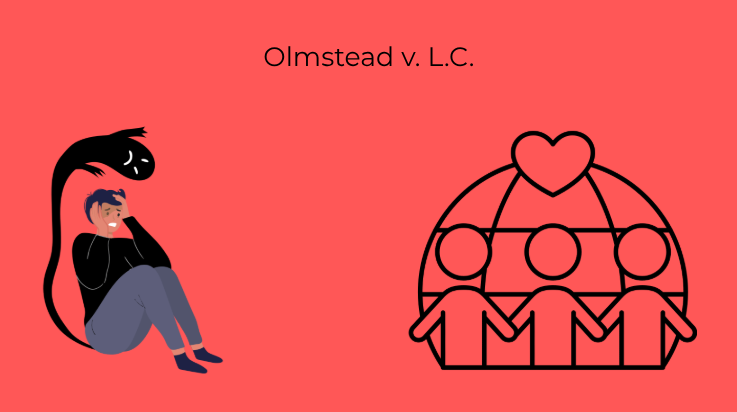 Olmstead vs L.C. determined that institutionalization limits a person's ability to interact with family, friends, and work in the community. The ruling mandated that states must have a plan for community-based services